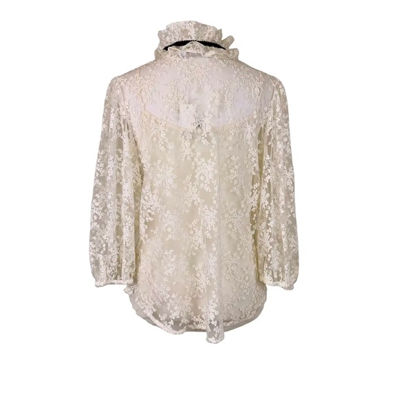 Elegant Cream Lace Blouse